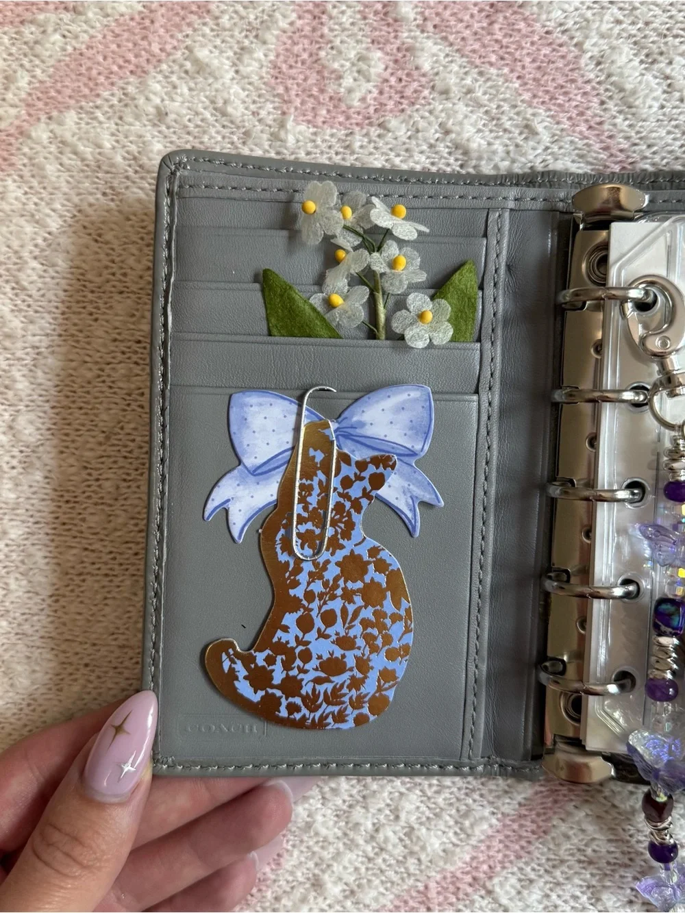 Coach Turnlock Agenda Wallet